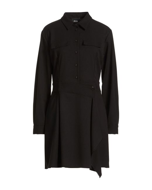 Dixie Black Mini Dress Polyester, Viscose, Elastane