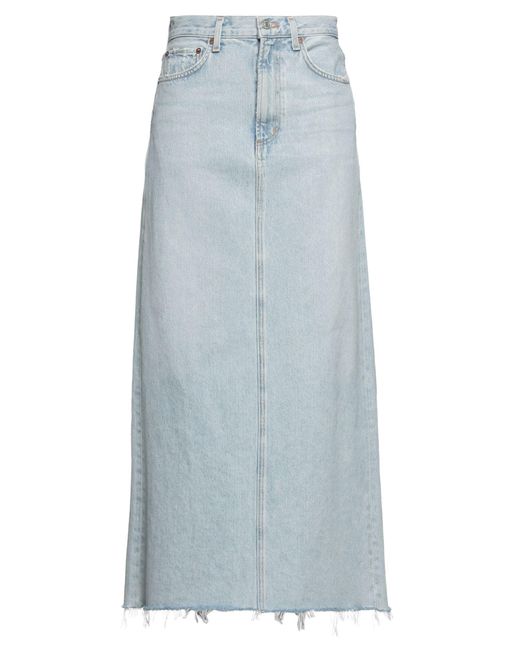 Agolde Blue Denim Skirt