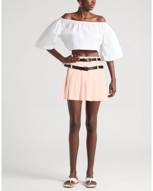 Haveone Pink Mini Skirts