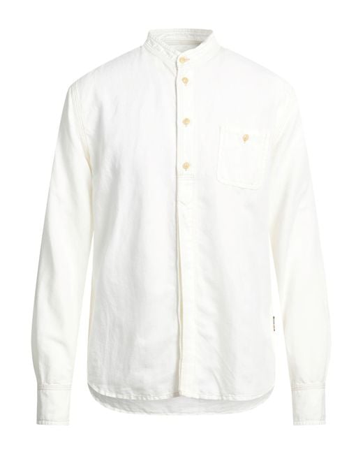 Camisa Hand Picked de hombre de color White