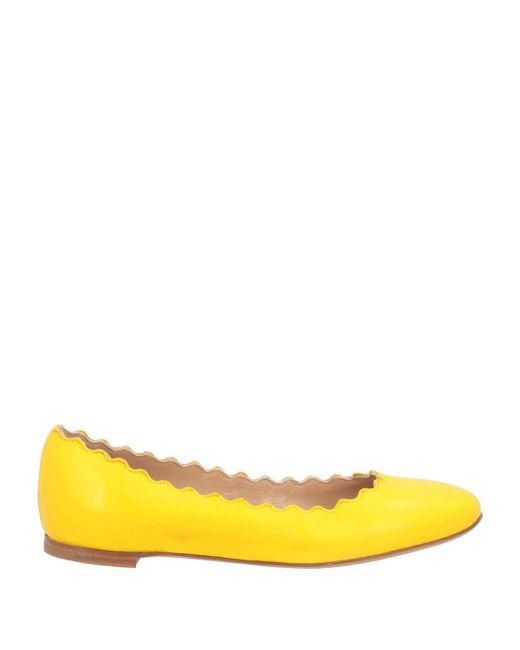 Chloé Yellow Ballet Flats