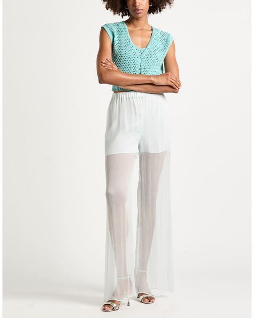 Amen White Sky Pants Silk