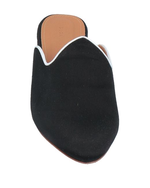 SLOANE ATTITUDE Black Mules & Clogs Textile Fibers