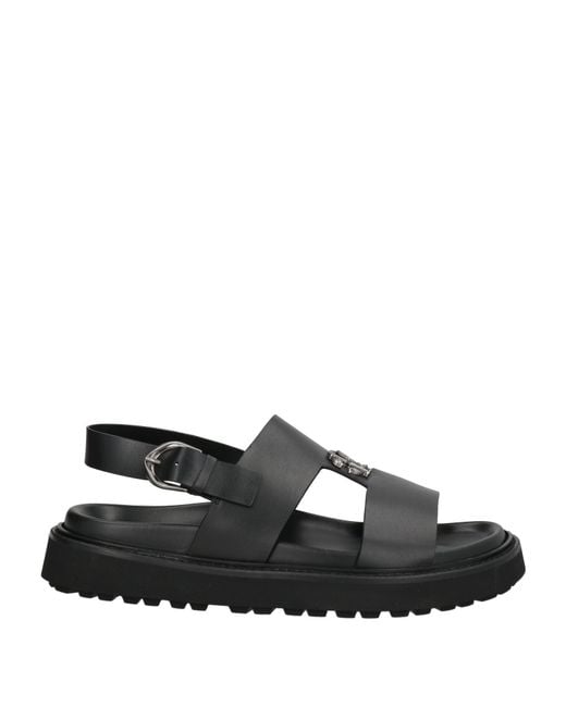 Roberto Cavalli Black Sandals Calfskin for men