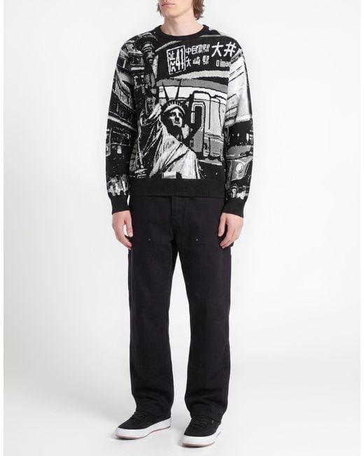 Pullover di Huf in Black da Uomo