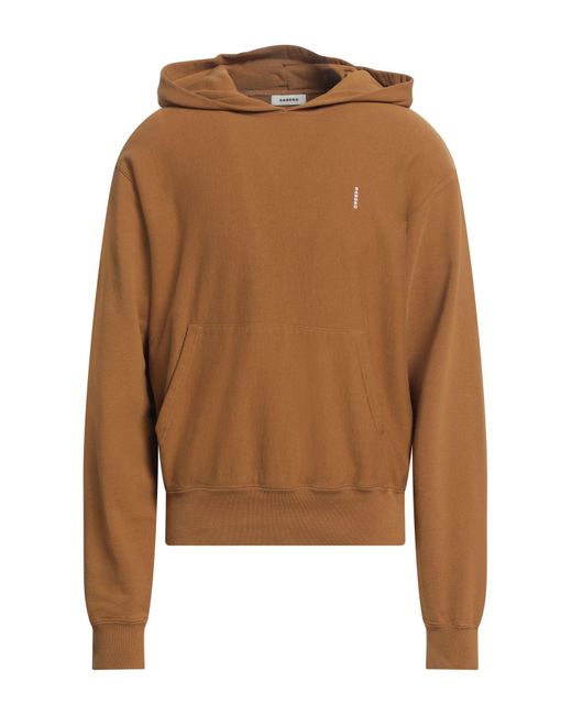 Sandro Brown Sweatshirt Cotton, Elastane for men