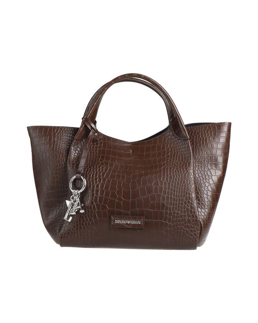 Emporio Armani Brown Handbags