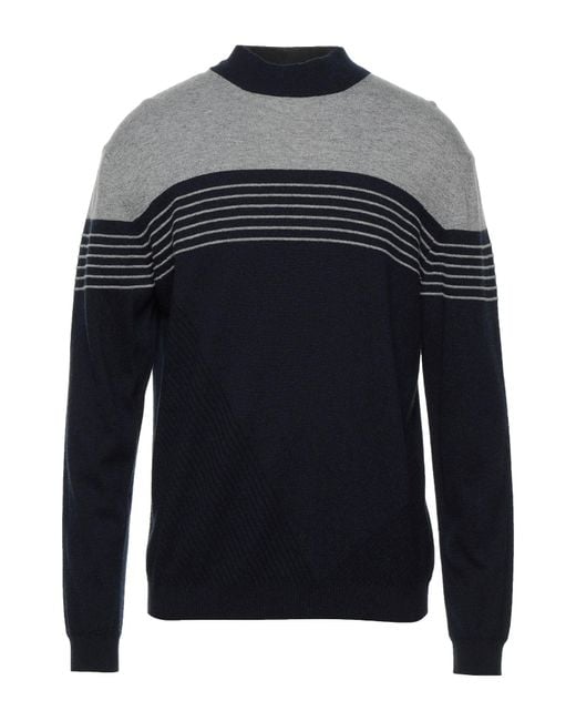 Alpha Studio Blue Turtleneck for men