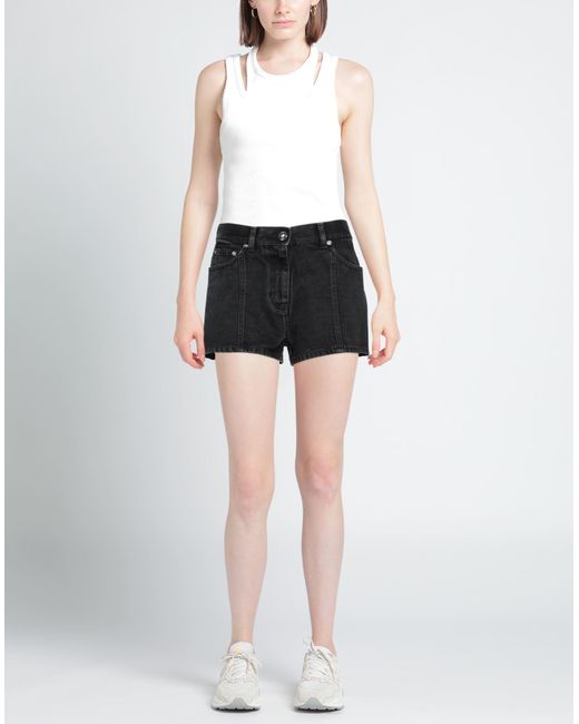 Versace Black Denim Shorts