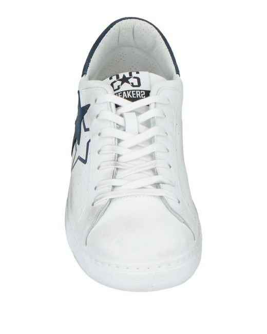 2 Star White Trainers for men