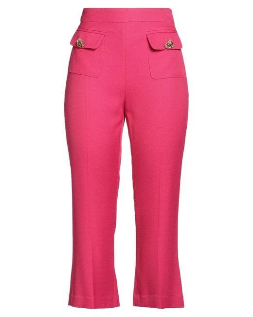 Pantalon Elisabetta Franchi en coloris Pink