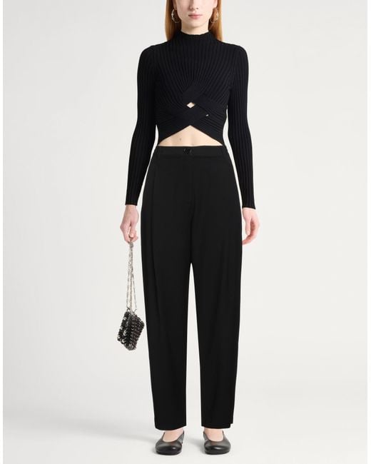 ARMANI EXCHANGE Black Pants Viscose, Cotton