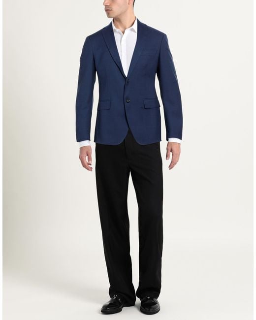Exte Blue Blazer Wool for men