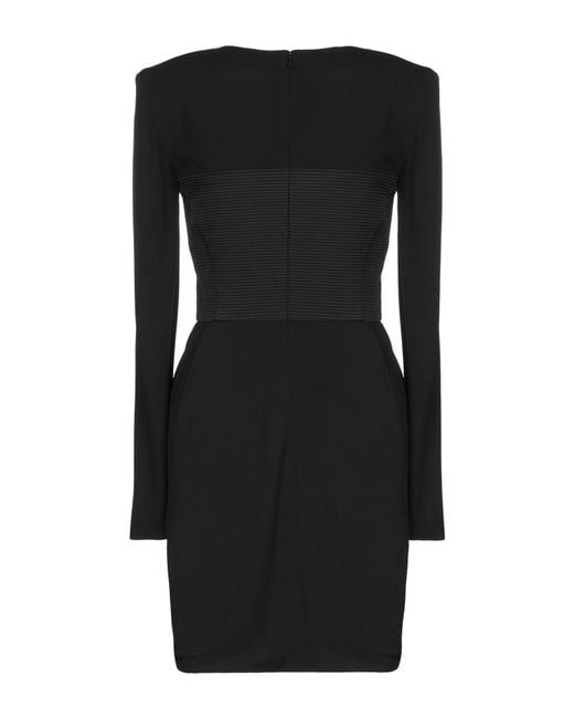 Versace Black Mini Dress Viscose, Polyamide, Elastane