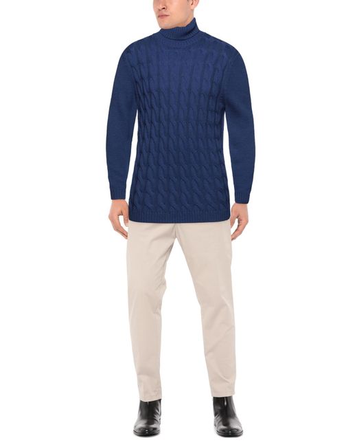 Diktat Blue Turtleneck for men