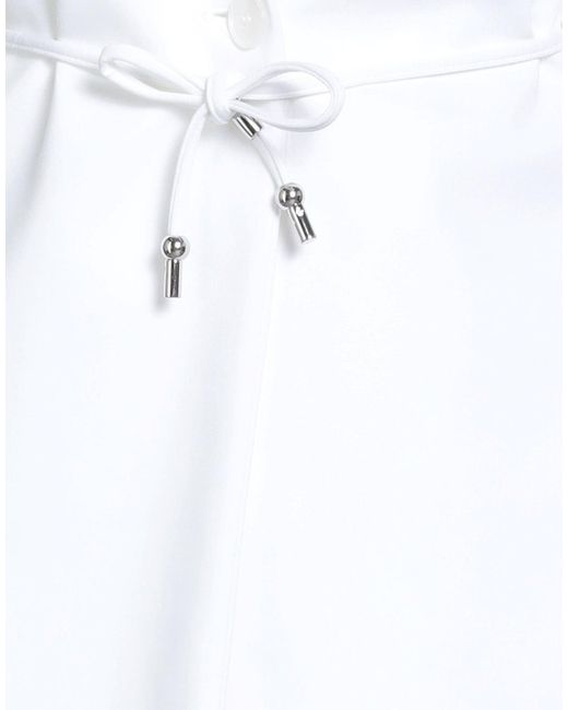 Dondup White Blazer Viscose, Polyamide, Elastane