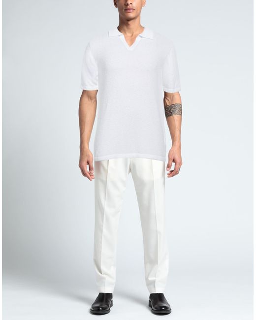 Rossopuro White Jumper for men