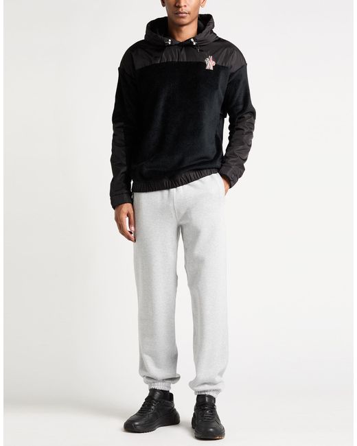 Moncler Black Jacket Polyester, Elastane for men
