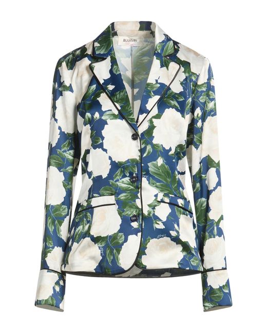 Blugirl Blumarine Green Blazer Polyester, Elastane
