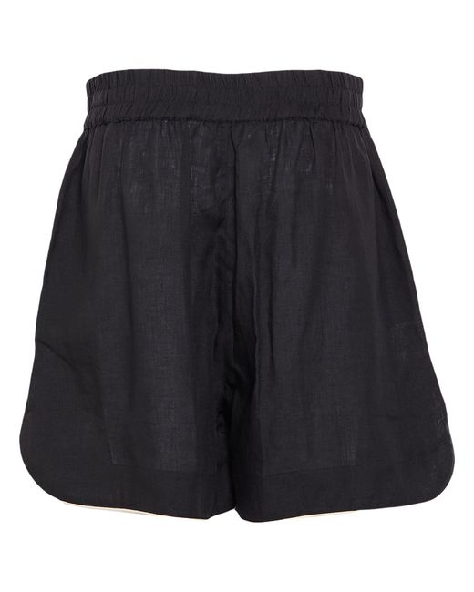 Palm Angels Blue Shorts & Bermuda Shorts Linen