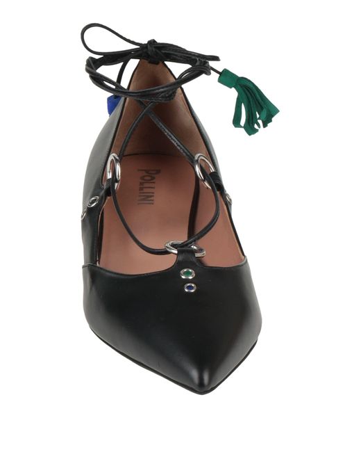 Pollini Black Ballet Flats