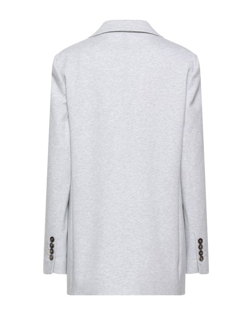 Brunello Cucinelli Gray Suit Jacket