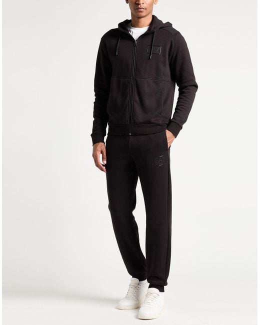 EA7 Black Tracksuits for men