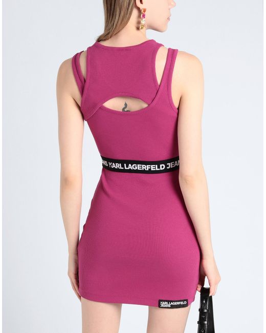 Karl Lagerfeld Purple Mini Dress