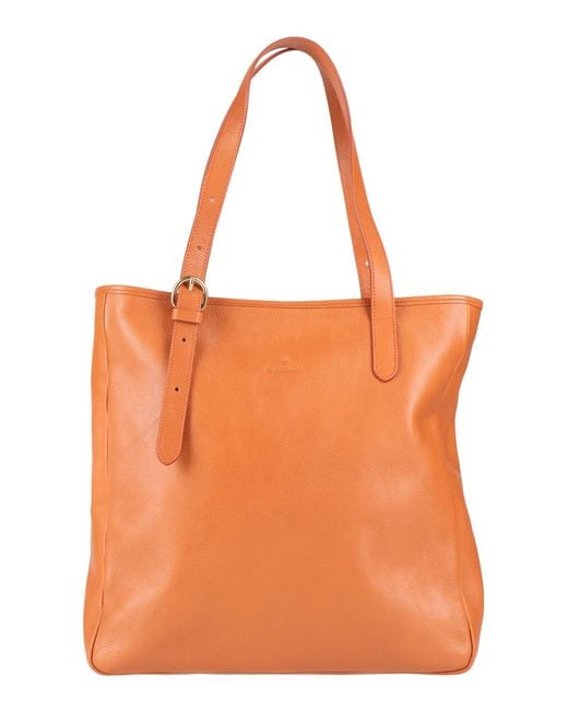 Borsa A Mano di Il Bisonte in Orange