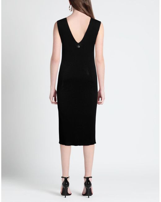 Moncler Black Midi-Kleid