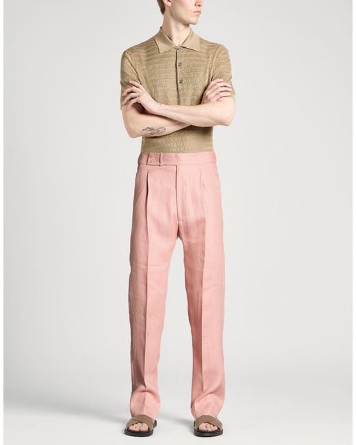 Tagliatore Pink Pants for men