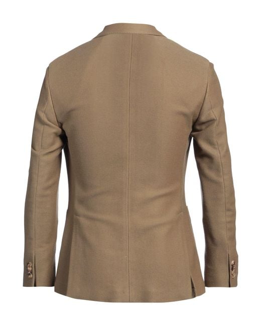 Boglioli Brown Blazer Cotton, Cashmere for men