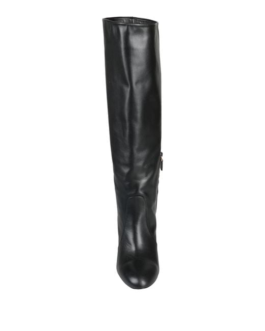 Stuart Weitzman Black Boot Calfskin