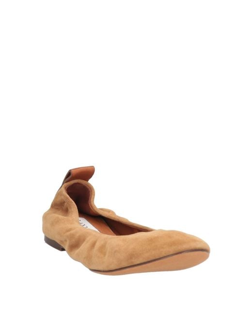 Lanvin Natural Ballet Flats