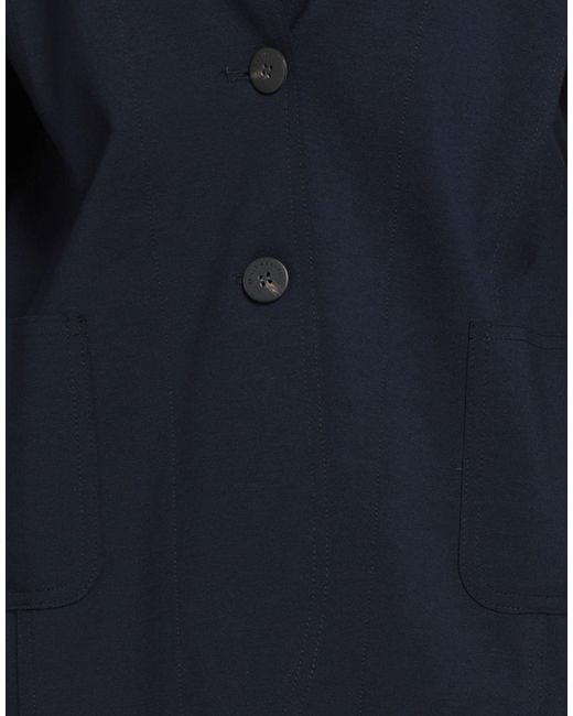 SKILLS & GENES Blue Blazer Viscose, Polyamide, Elastane