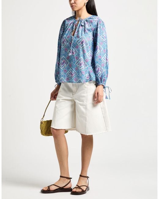 Antik Batik Blue Top Cotton