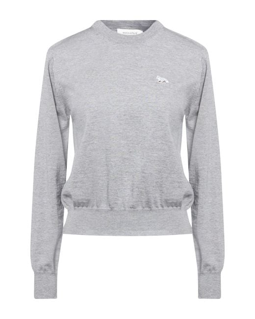 Maison Kitsuné Gray Sweater Wool