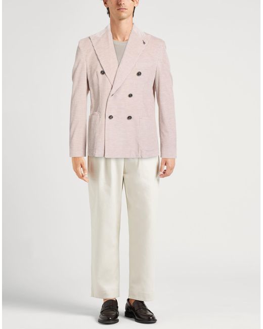 Paoloni Pink Blazer Cotton for men