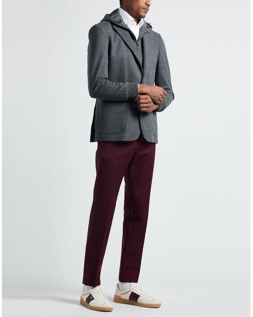 Hevò Gray Jacket Virgin Wool for men