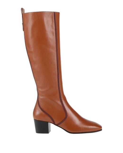 Chloé Brown Boot Leather