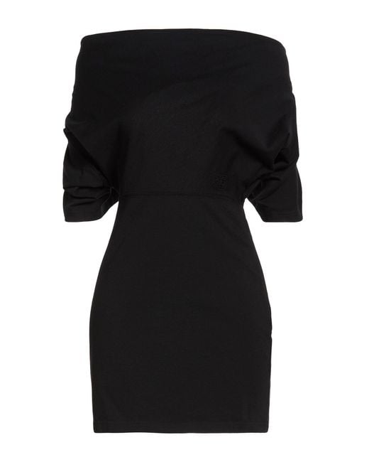 T By Alexander Wang Black T By Alexander Wang Mini Dress Cotton