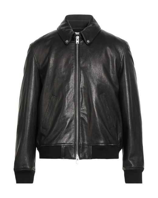 Covert Black Jacket Lambskin for men