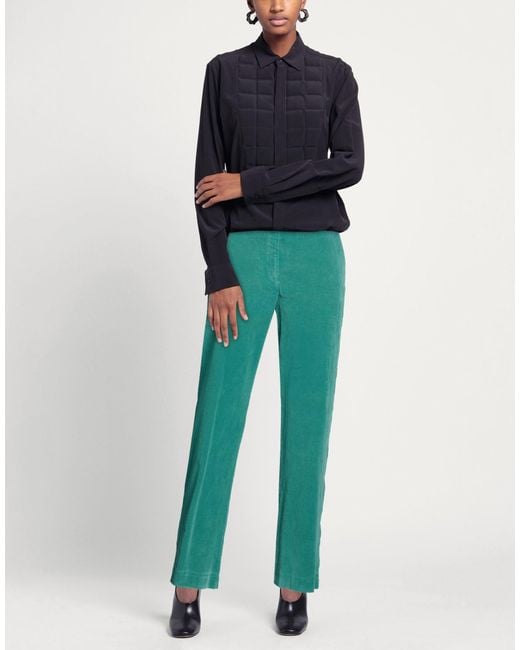 Diega Green Pants Cotton, Elastane