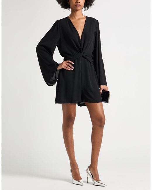 Berna Black Playsuit Polyester