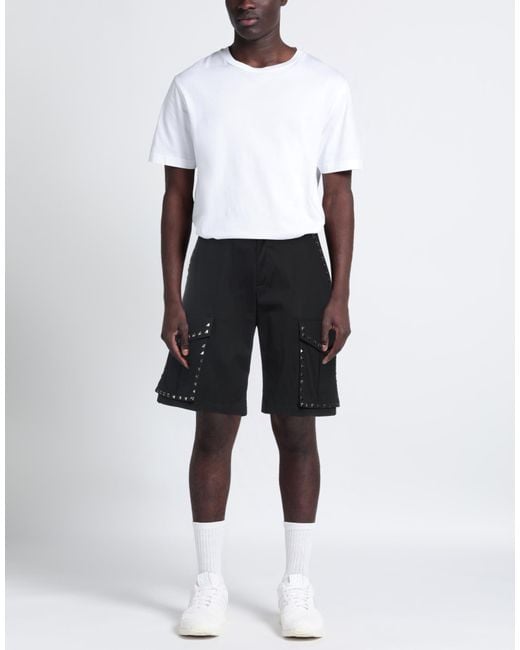 John Richmond Black Shorts & Bermuda Shorts for men