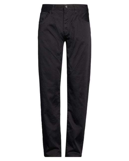 ARMANI EXCHANGE Black Pants Cotton, Polyester, Elastane for men