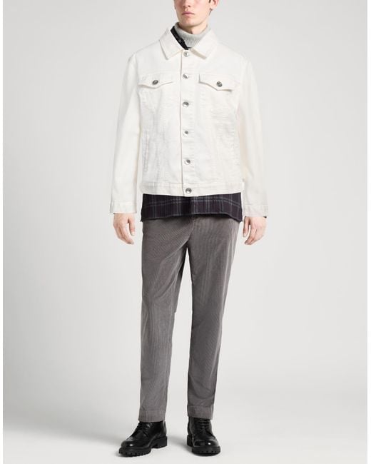 Brunello Cucinelli White Denim Outerwear for men