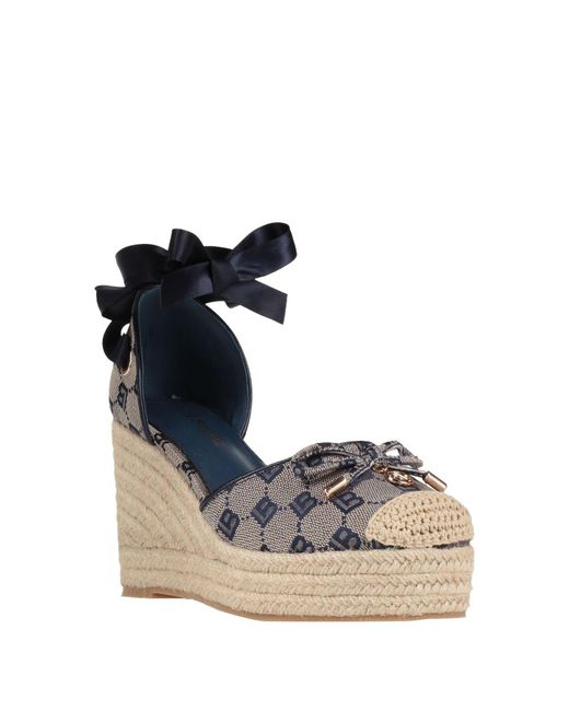 Laura Biagiotti Metallic Espadrilles
