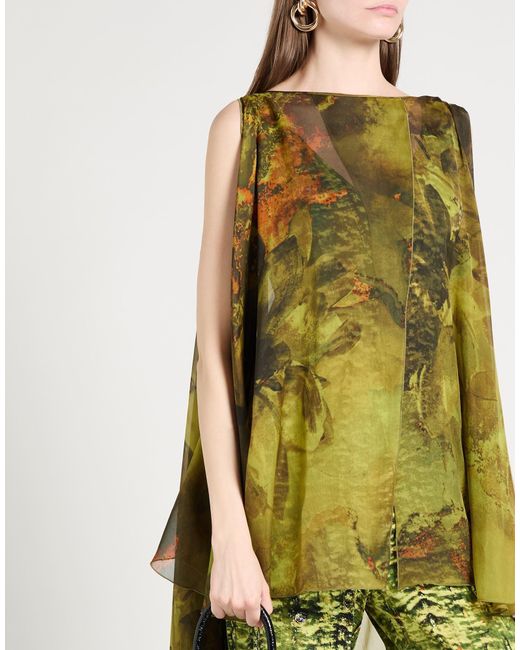 Alberta Ferretti Green Jumpsuit Viscose, Polyester