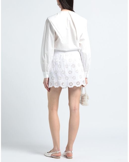 The Kooples White Mini Skirt